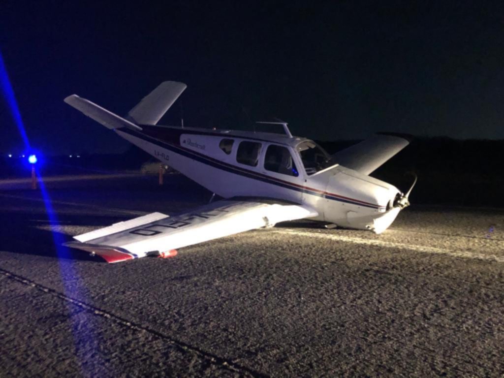 Susto y milagro en el aeropuerto de La Plata