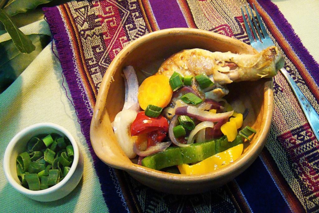 Pollo al disco