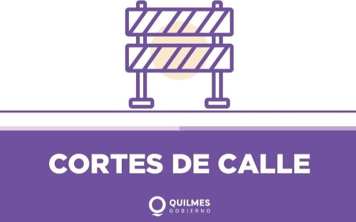 Cortes de calles por obras en Quilmes