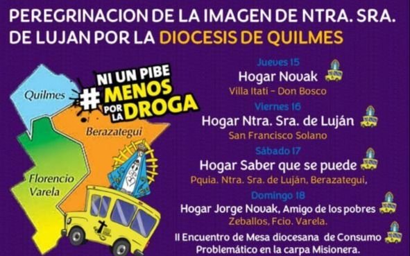 La imagen de la Virgen de Luján visita la Diócesis de Quilmes