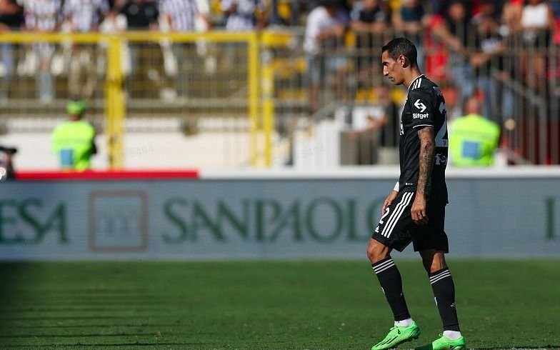 Di María recibe su primera expulsión en la Serie A y Juventus agrava su crisis