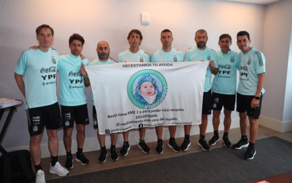 "Todos con Bauti":  el apoyo de la Selección Argentina con el nene platense que padece AME