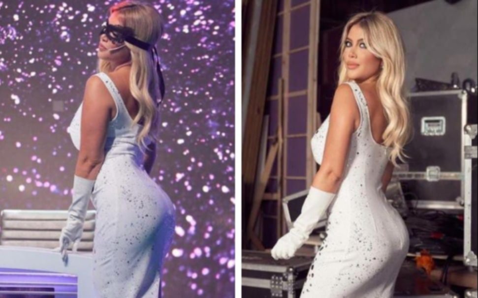 El mismo gesto, y casi en el mismo instante, de L-Gante y Mauro Icardi con Wanda Nara