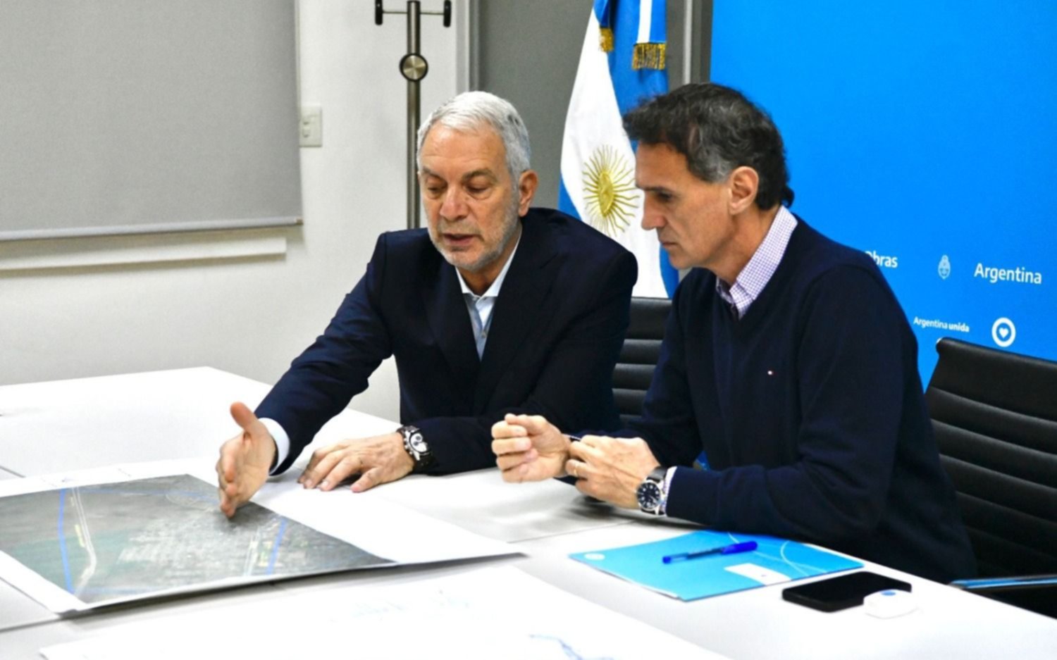 Provincia y Nación impulsan obras de saneamiento hídrico en La Plata