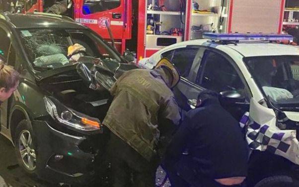 Choque entre una camioneta y una Patrulla Urbana en Quilmes Oeste