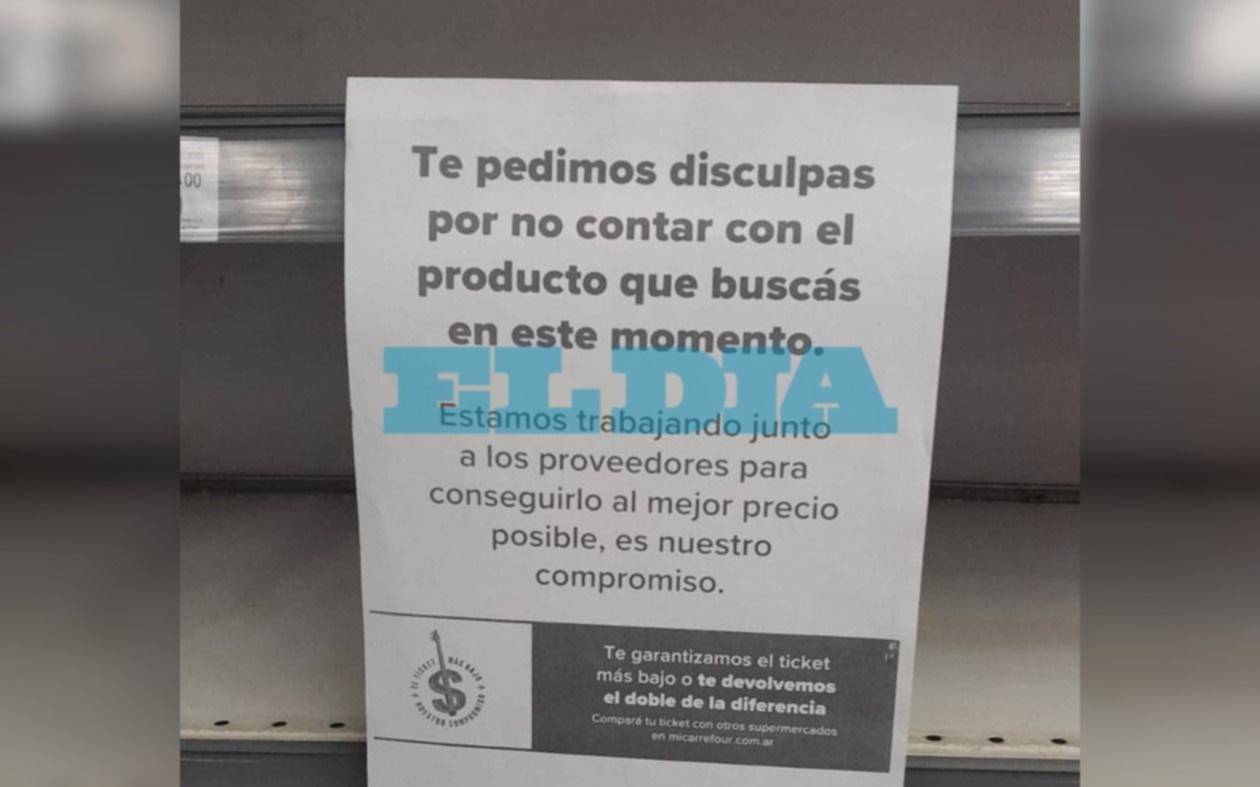 Inflación por las nubes, góndolas vacías: un hipermercado de La Plata, sin alimentos a la venta