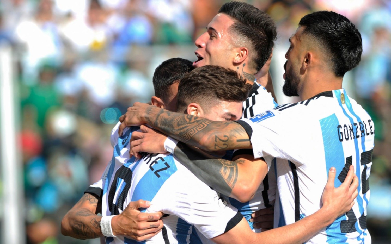 Sin Messi y en la altura de La Paz, Argentina goleó 3 a 0 a Bolivia