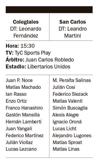 San Carlos ya no tiene margen de error