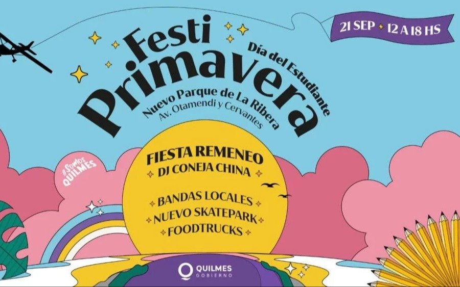 "Festi Primavera" para celebrar el Día del Estudiante en Quilmes
