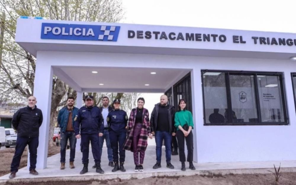 Triángulo de Bernal: Inauguran destacamento policial y renovación de rotonda 