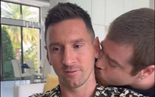 VIDEO. Desopilante entrevista de Migue Granados a Messi, con beso incluido: "¿Charlamos bebé?"