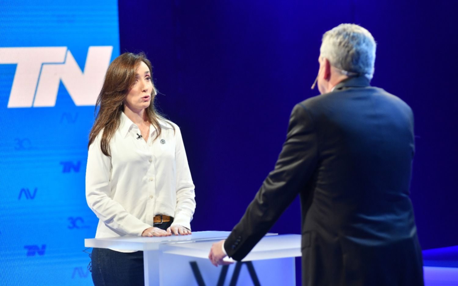 Villarruel y Rossi, los cruces más intensos del debate: "Tu vicepresidente está bastante calladita la boca"