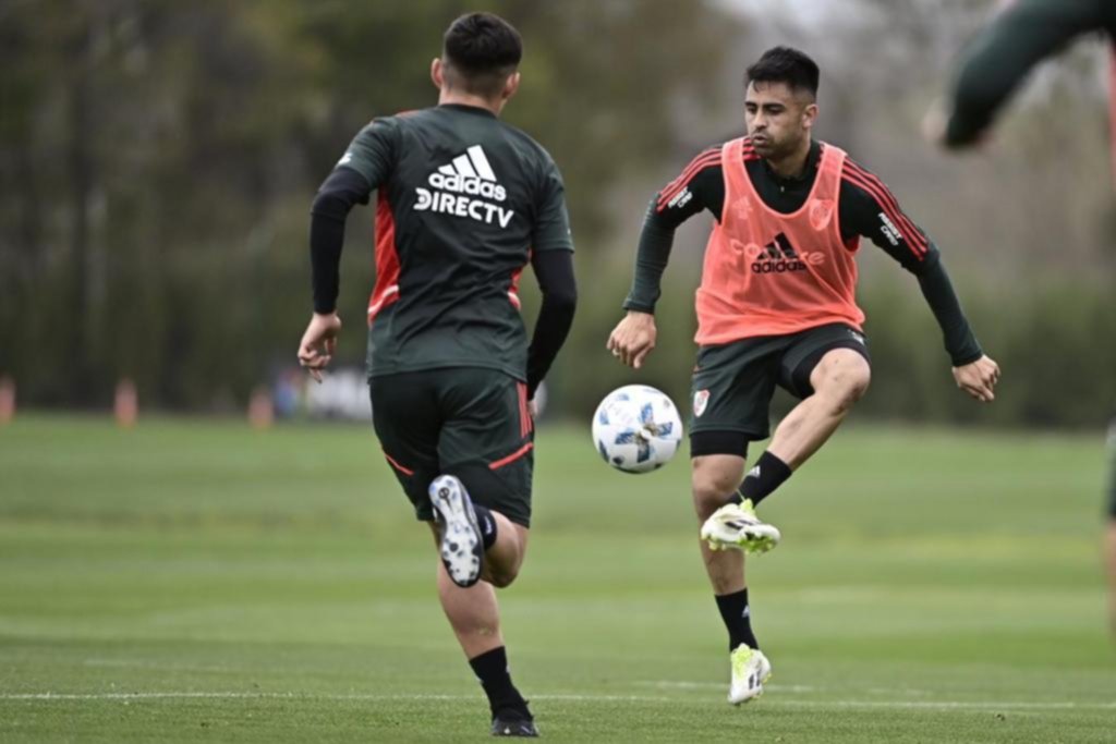 El Pity Martínez entrena a full y se enfoca en poder jugar el Superclásico