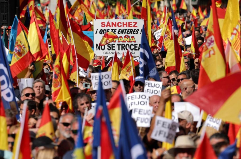 Tensión política: marcha en Madrid contra amnistía