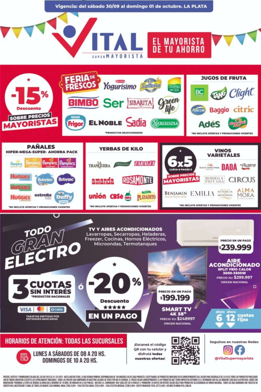 En Vital, ahorrás y disfrutas de verdad con promos y precios increíbles