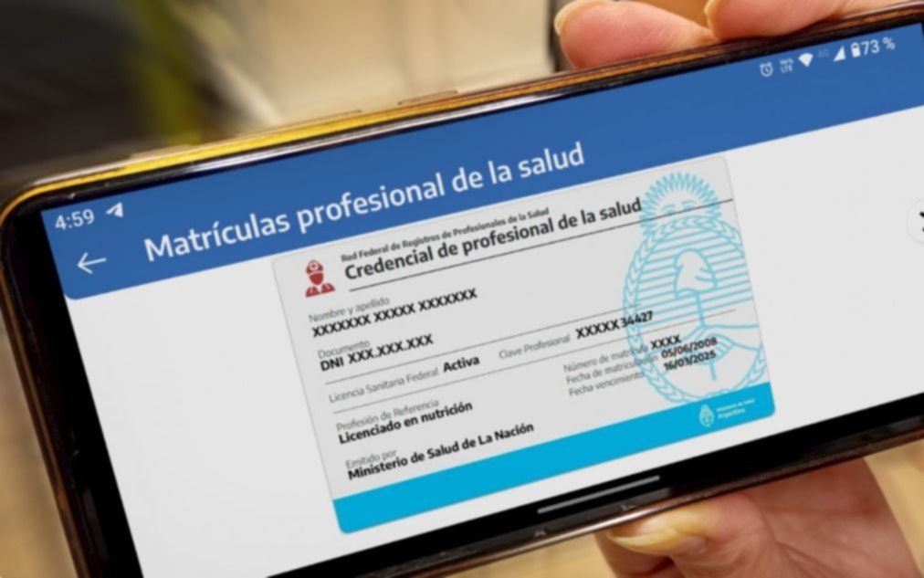 Quiénes son los profesionales que deberán tramitar su credencial en formato digital