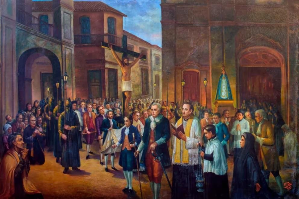 Arte religioso: restauran “La Primera Procesión”, una obra que destaca el poder de la fe