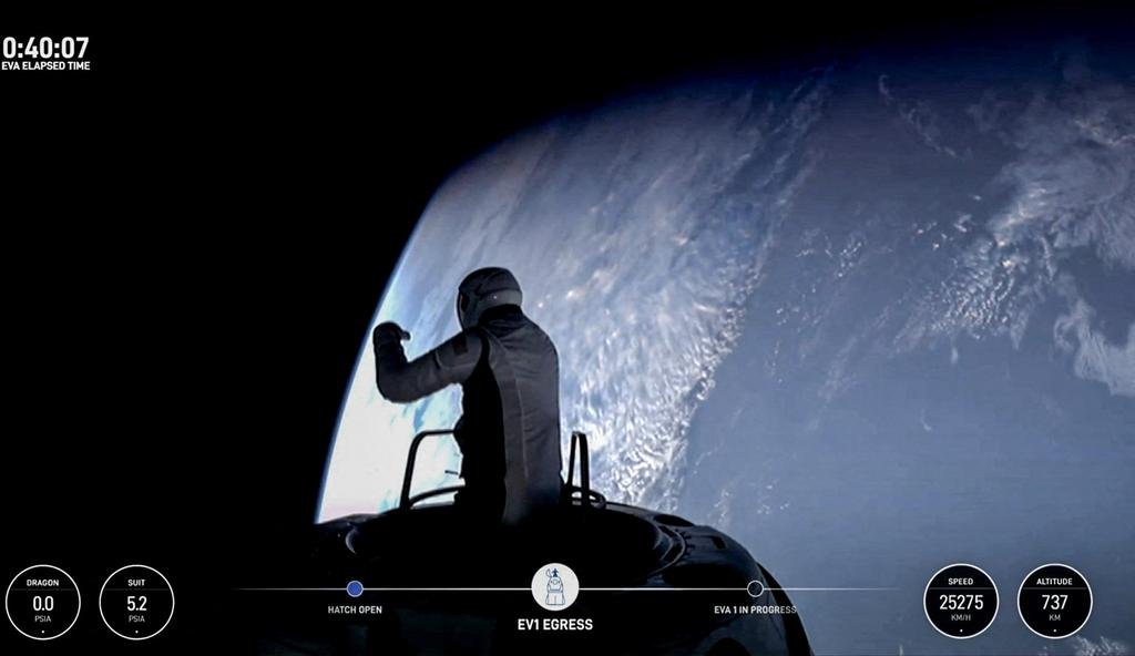 VIDEO. Hito en el espacio: la primera “caminata privada”