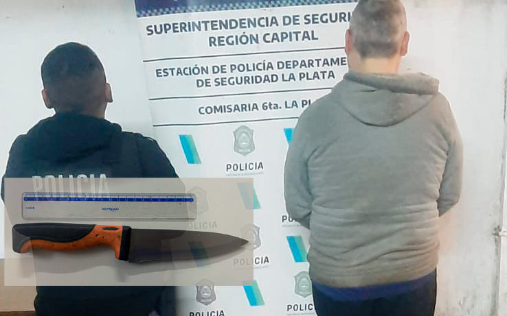 Golpeó y amenazó a su pareja con una cuchilla en Tolosa: al ser detenido, agredió a la policía