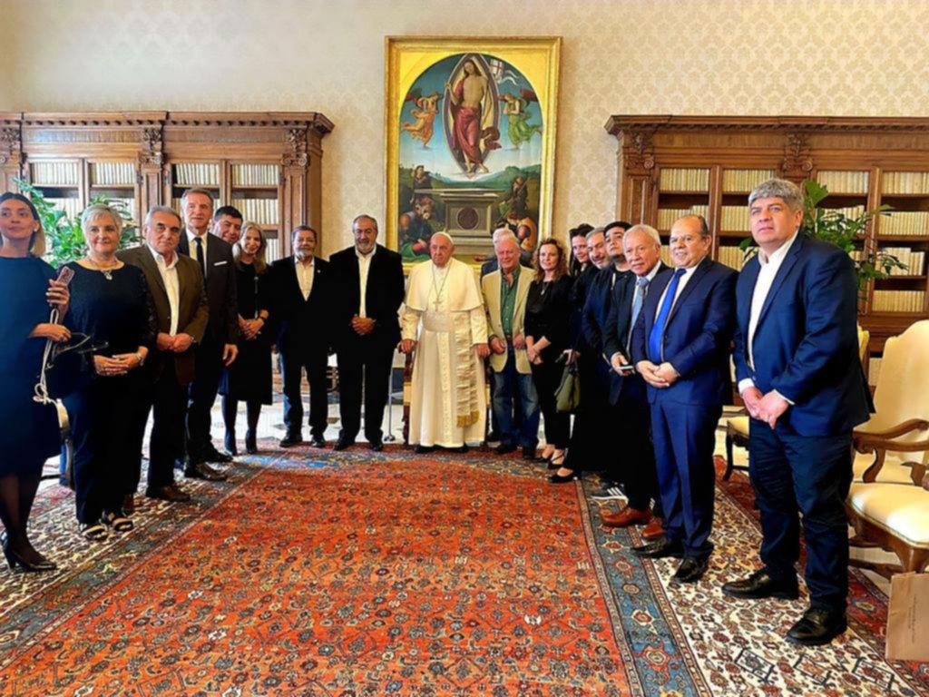 El Papa recibió a la CGT y a Sandra Pettovello