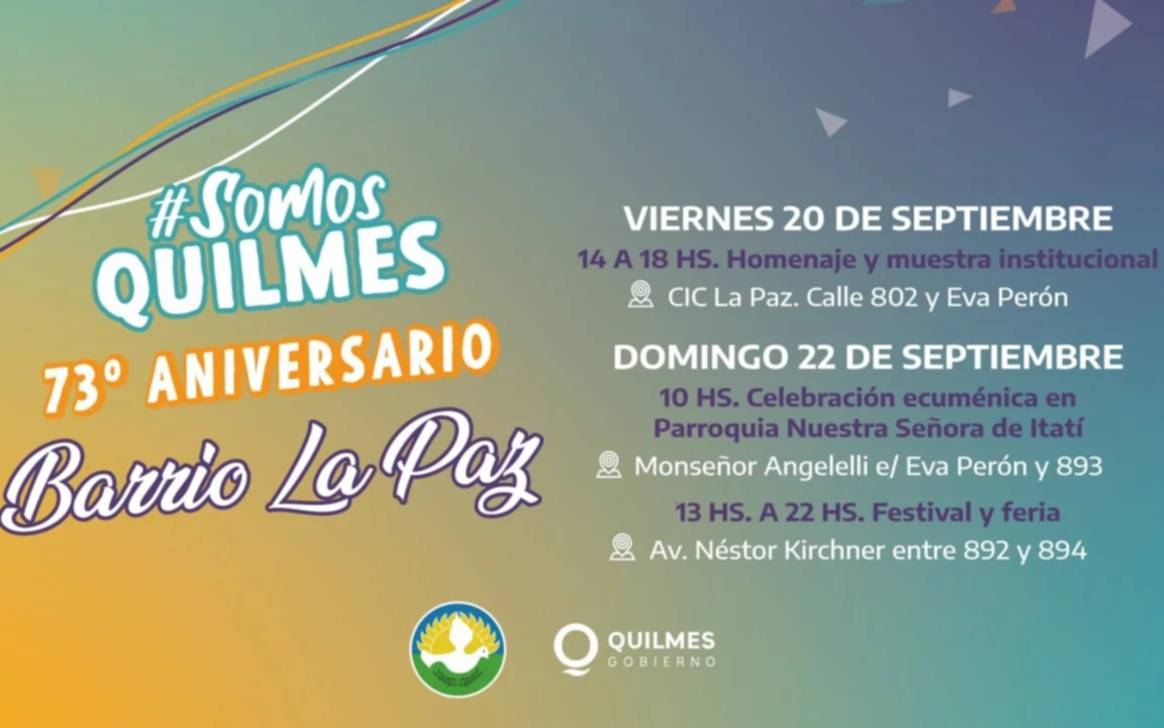 El Barrio La Paz celebra su 73° aniversario con el festival "Somos Quilmes"