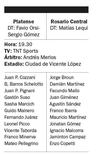 Sin urgencias, Platense enfrenta a Rosario Central