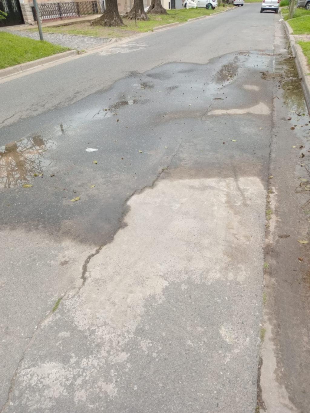 Una pérdida de agua destruye la calle en 118 entre boulevard 83 y 32