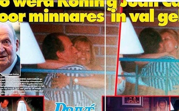 España sorprendida: revelan fotos del rey emérito Juan Carlos a los besos con una vedette