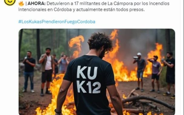 Incendios en Córdoba: la fake news de Milei, la desmentida y dura respuesta de La Cámpora