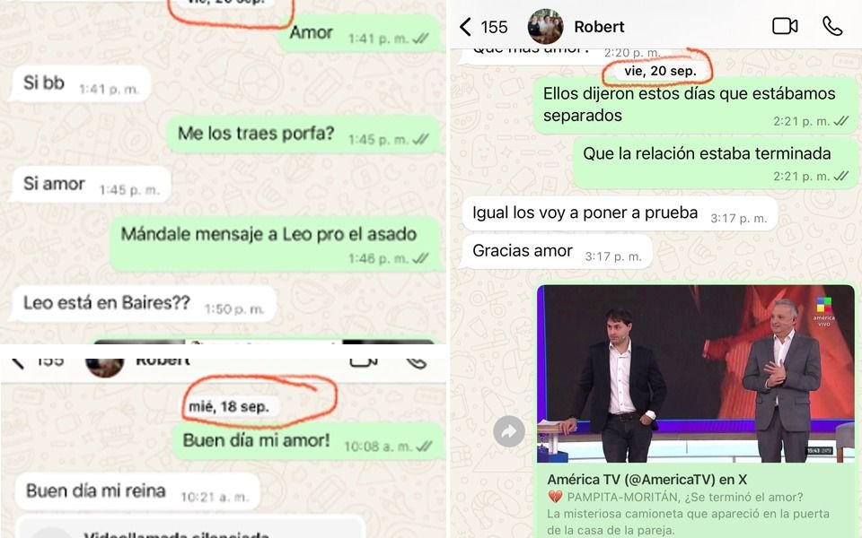 ¡Un escándalo! Pampita filtró todos los chats para desmentir y escrachar a Roberto García Moritán