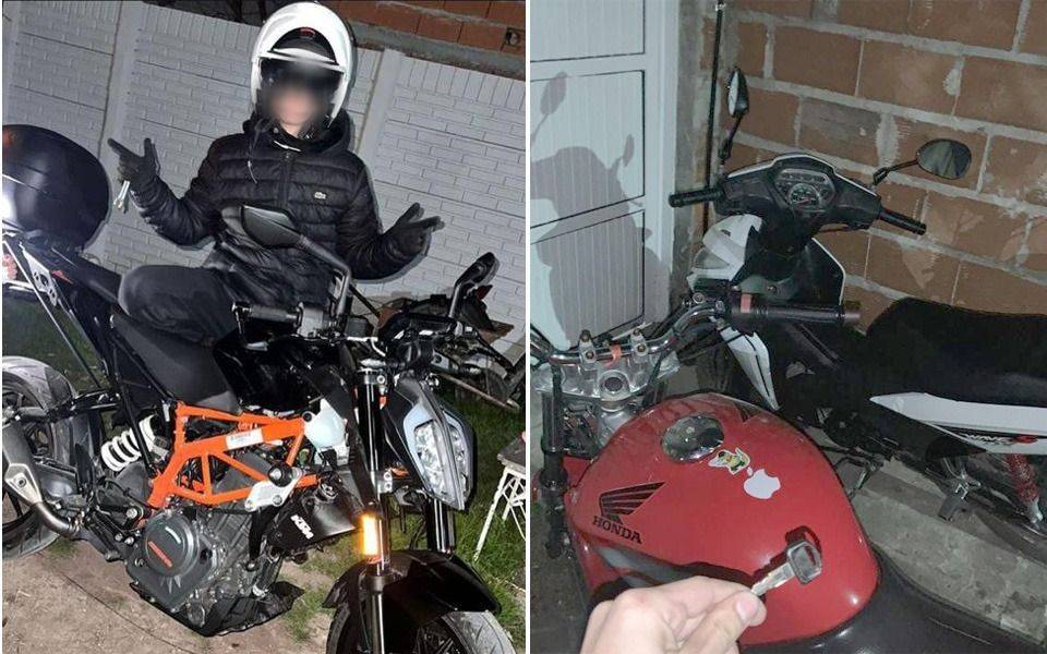 La Plata: robó una moto en un asalto y cayó por "subirla" como "trofeo" a Instagram