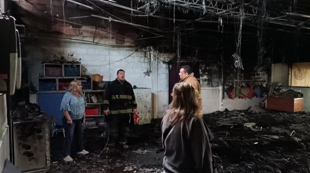 Saqueo, fuego y estragos en un jardín de infantes