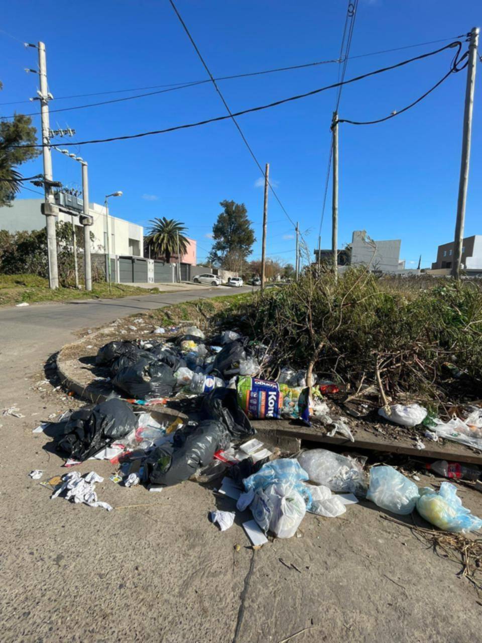 Queja por un basural en la esquina de 33 y 134, La Cumbre