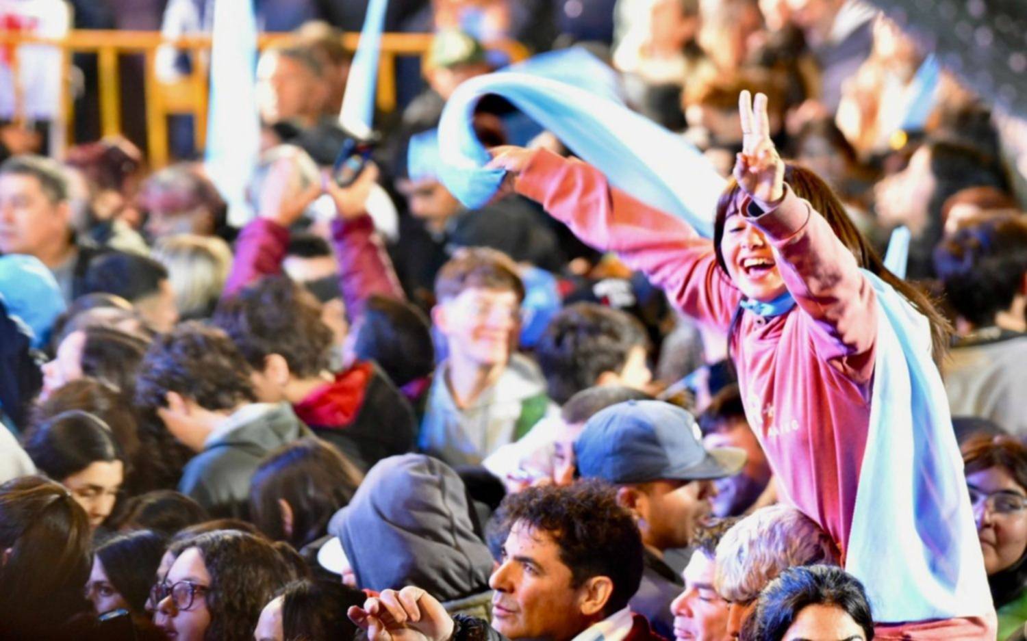 En el centro de La Plata: el color y los festejos del peronismo