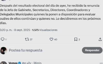 Chivilcoy: Tras la derrota electoral, Britos pidió la renuncia de su gabinete