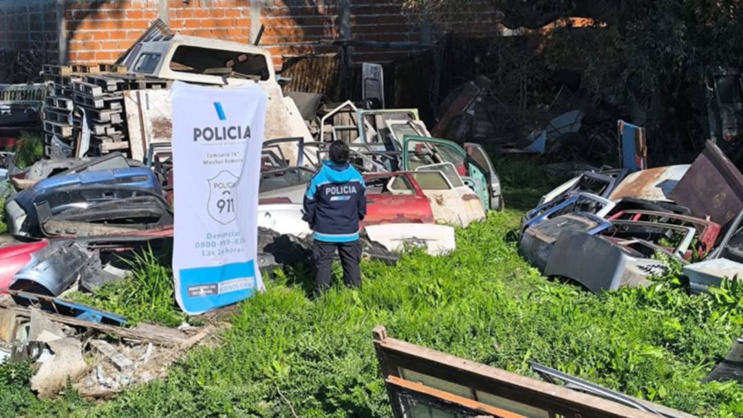 Más de 700 autopartes y restos de autos: golpe a un desarmadero clandestino de La Plata