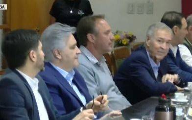 Cuatro gobernadores reunidos tras el veto de Milei a la nueva Ley que repartía más fondos a las provincias