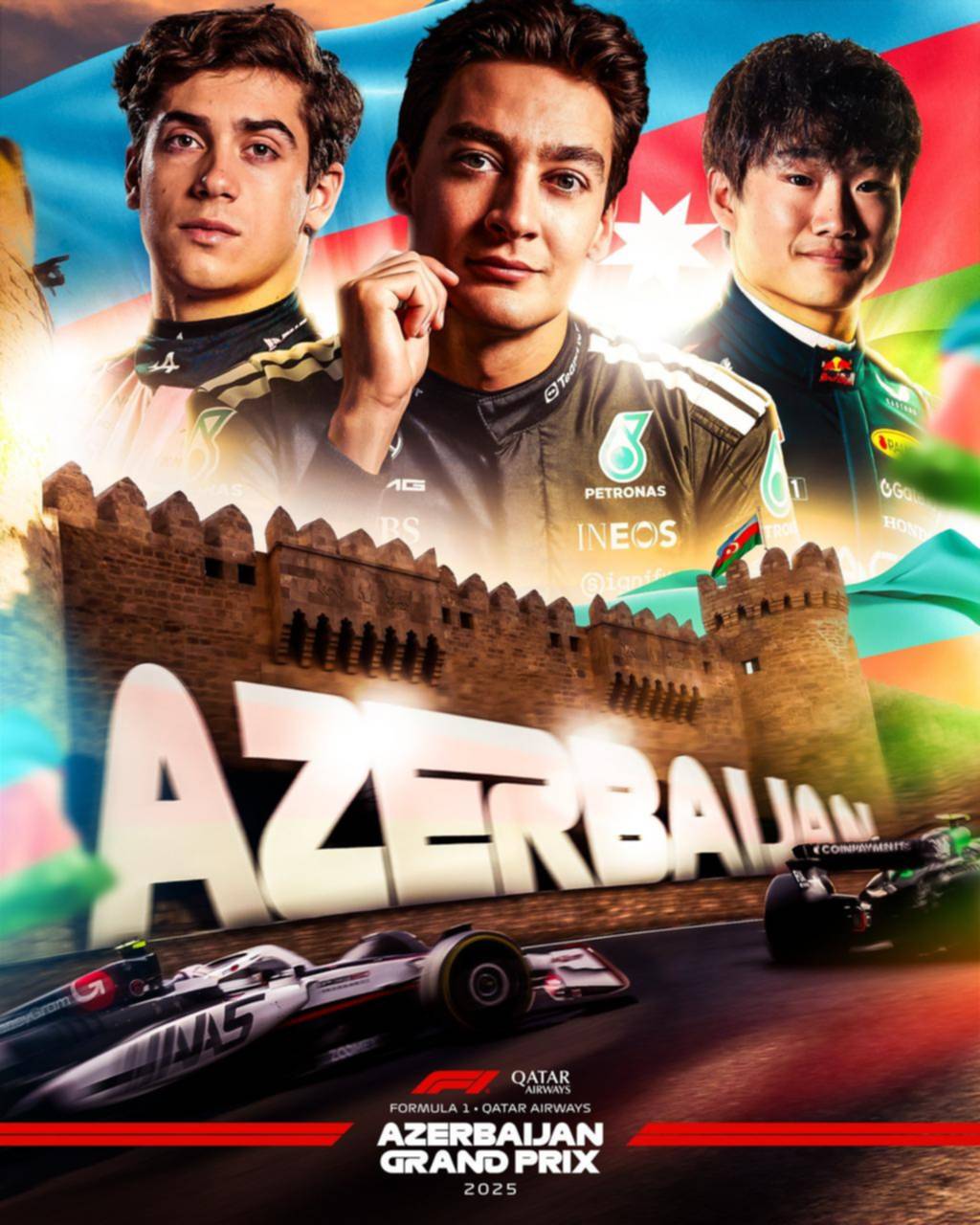 Gesto de la Fórmula Uno a Colapinto para el Gran Premio de Azerbaiyán