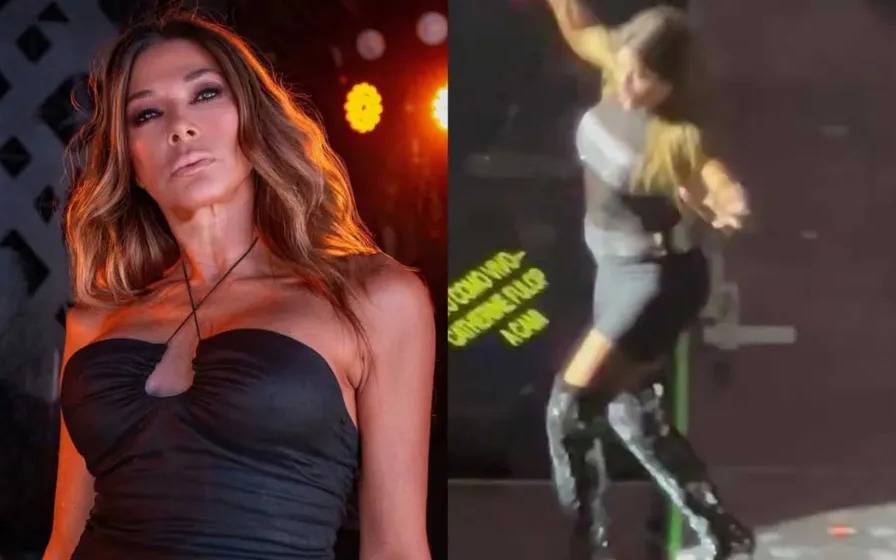 La palabra de Catherine Fulop tras su caída en el show de Erreway: "Fue milagroso, un ángel me agarró"