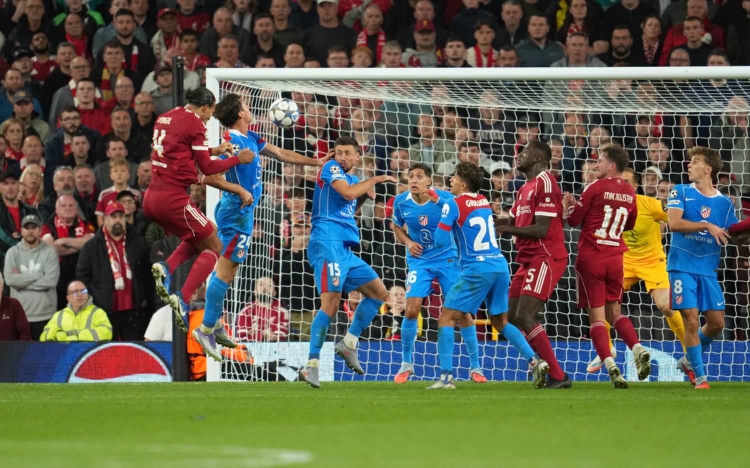 Liverpool venció 3 a 2 al Atlético Madrid por la Champions League en el último minuto