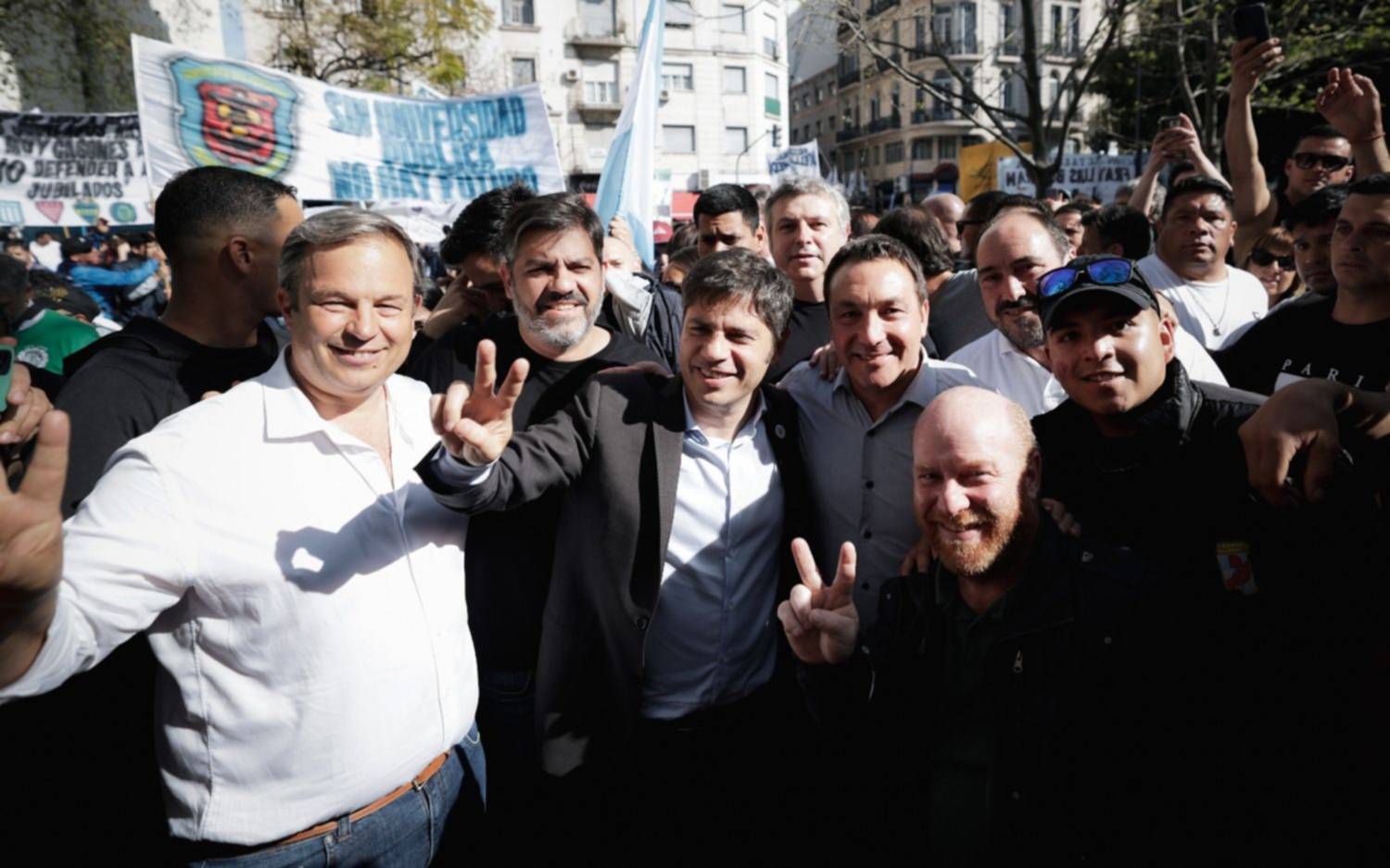 Kicillof estuvo en la Marcha Federal Universitaria