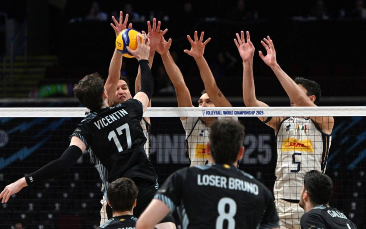 Argentina perdió contra Italia y se despidió del Mundial de Voley