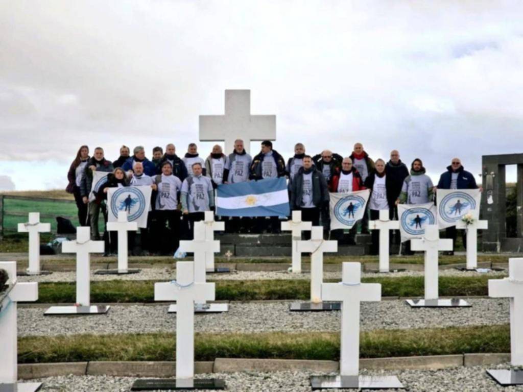 Homenaje de veteranos platenses en Malvinas