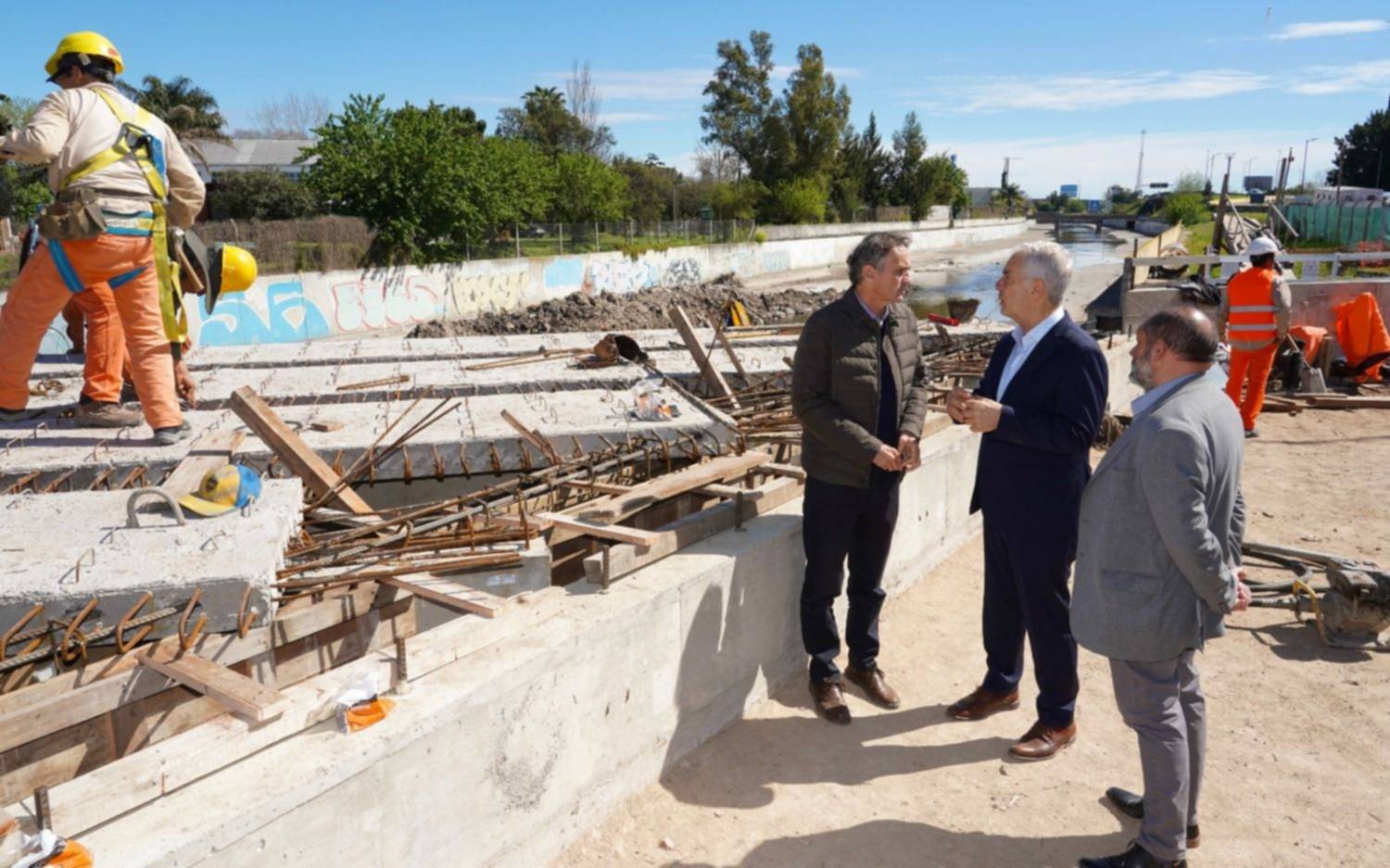 Avanza la obra del nuevo puente del Arroyo El Gato en la 520