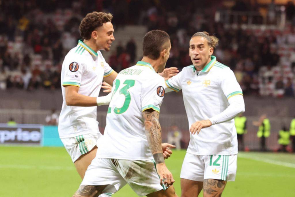 Roma se llevó un triunfazo ante Niza en su estreno copero