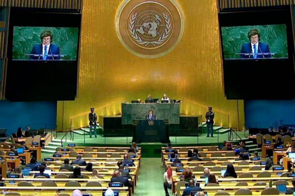 Milei en modo Trump: cuestionó a la ONU y elogió a su par de EE UU