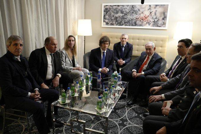 Milei ratificó su apoyo a Israel frente a Hamás al reunirse con Netanyahu