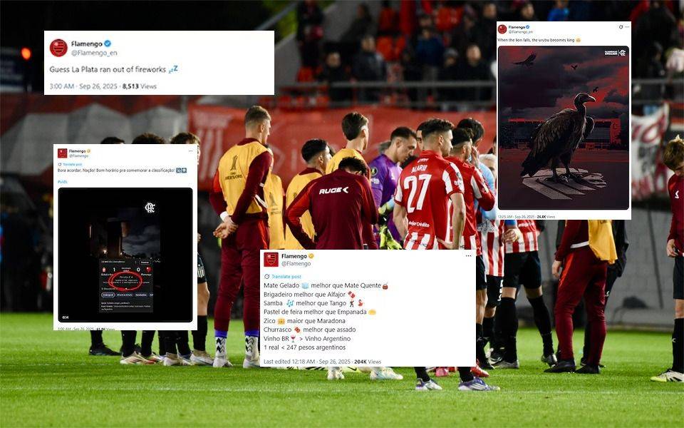 Del folclore al mal gusto: las provocaciones de Flamengo a los argentinos