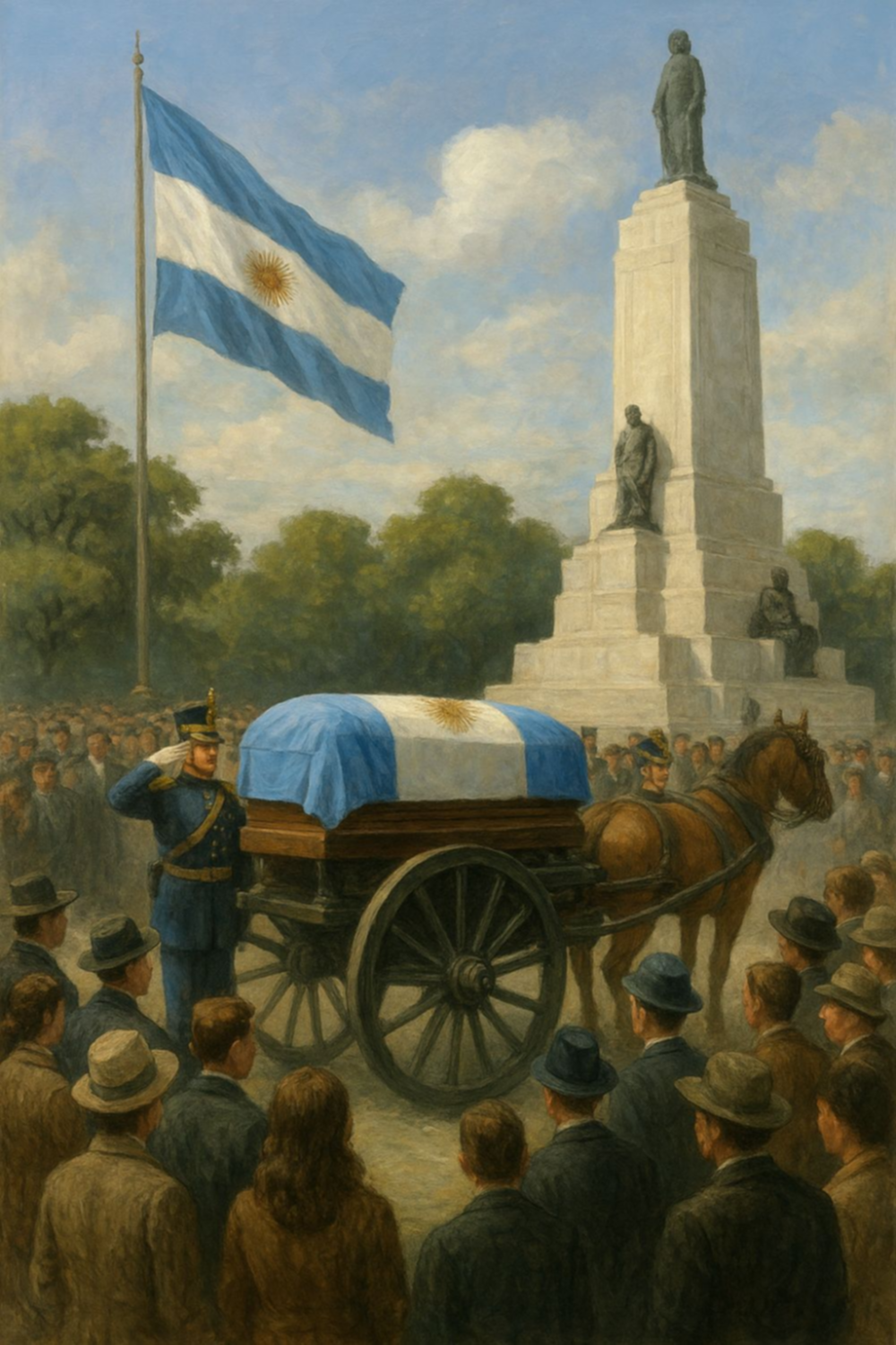 El día que los restos de Juan Manuel de Rosas volvieron a Argentina tras permanecer un siglo en un cementerio inglés