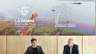 Reclamo conjunto de Kicillof y Ziliotto por un fondo hídrico